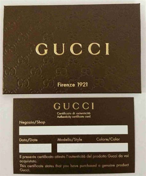 fake gucci underwher|Gucci authenticity card.